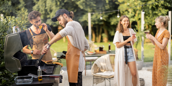 community pool and grill
